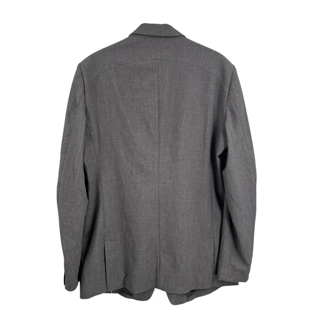 Ministry of Supply Gray‎ Stretch Blazer Jacket Mens 46 Two Button Tech Fabric